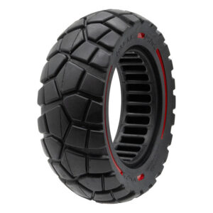 Rueda maciza 9x3-5,5 línea roja-negra