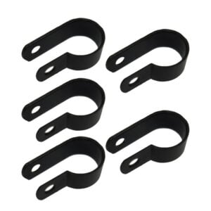 Abrazadera De Cable Negro Zrino 5 Pcs