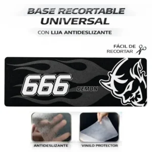 Base antideslizante universal Demon 666 Blanco
