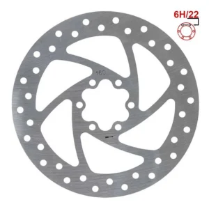 Disco de freno 140 mm 6H Plata