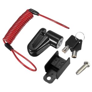 CANDADO CON DISCO ANTIRROBO CON LLAVE