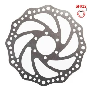 Disco de freno R6 160mm 6H plata