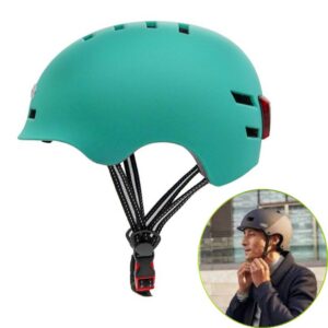 Casco con luz led  - Verde