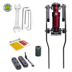 Suspensión V4 para Ninebot Serie F y D Rojo Monorim