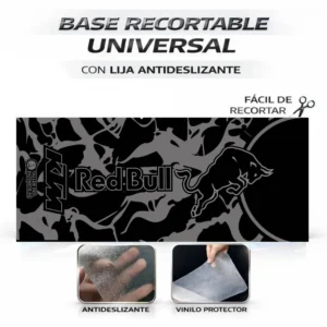 Base Antideslizante Patinete Universal KTM Red Bull Negro Carbon