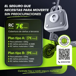 Seguro para Patinete Eléctrico Obligatorio 2026