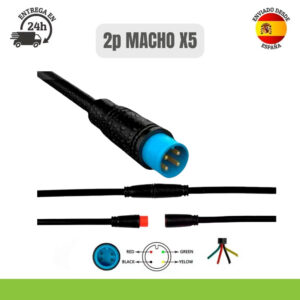 Conector impermeable 8 mm 4 pines