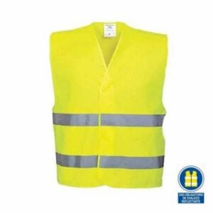 Chaleco homologado DGT ISO 20471 reflectante, talla XXL