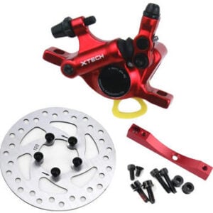 Kit pinza Xtech + soporte rojo + disco 120MM