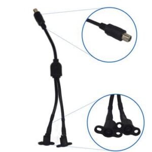 Adaptador 2 tomas de carga para scooter (Xiaomi macho a 2x Xiaomi hembra)