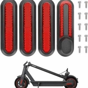 Kit 4pcs embellecedor reflectante Xiaomi Scooter (Rojo)