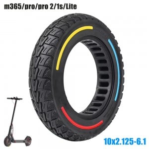 Neumático 10x2.125-6.1 sólido macizo compatible con Xiaomi M365 PRO PRO2 1S