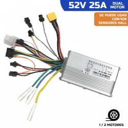 Controladora JP 52V-25A con/sin sensor Hall doble funcionalidad