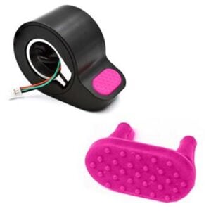 Pack de 10 gomas de color para acelerador Xiaomi Scooter (Rosa)