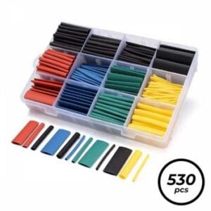 530 uds/set de tubo termorretráctil aislamiento tubo retráctil - colores