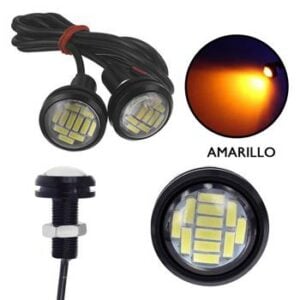Luz LED ojo de águila, pack 2 unidades (Amarillo)