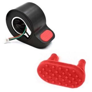 Pack de 10 gomas de color para acelerador Xiaomi Scooter (Rojo)