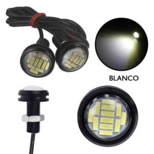 Luz LED ojo de águila, pack 2 unidades (Blanco)