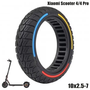 Neumático 10x2,5-7 sólido macizo para Xiaomi 4/4 Pro