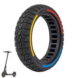 Neumático 9.5x2-6.1 sólido macizo compatible con Xiaomi M365 PRO PRO2 1S