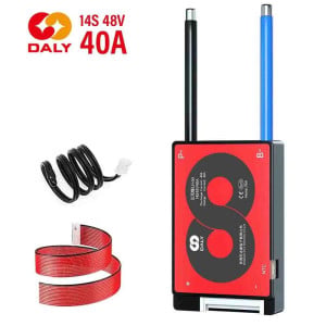 BMS DALY 14S/48V-40A sistema gestión para baterías de litio + cable incluido