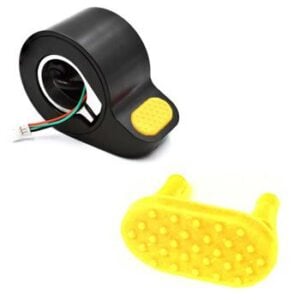 Pack de 10 gomas de color para acelerador Xiaomi Scooter (Amarillo)