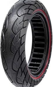 eWheel Rueda Maciza Ultraligera 10x2,5 6,1/B44 línea roja para Patinete, alta resistencia