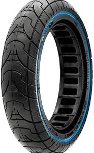 eWheel Rueda Maciza Ultraligera 9,2x2 línea Azul para Patinete, alta resistencia