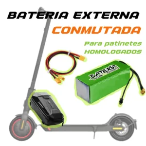 Batería Externa Conmutada 36V para patinete eléctrico compatible con Xiaomi