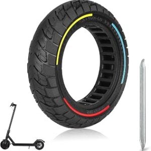 10x2.5 Ruedas Macizas para Ninebot Max G30 G30P G30LP, 60/70-6,5 Antislip Antipinchazos (1PCS)