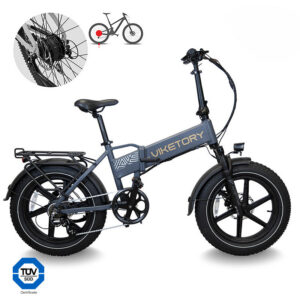 LITHOR - Fatbike plegable - Gris grafito