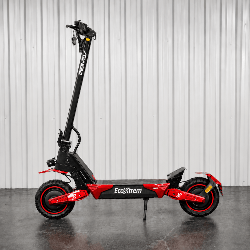 Patinete El&eacute;ctrico Ecoxtrem Deimos Dual Motor Homologado DGT rojo