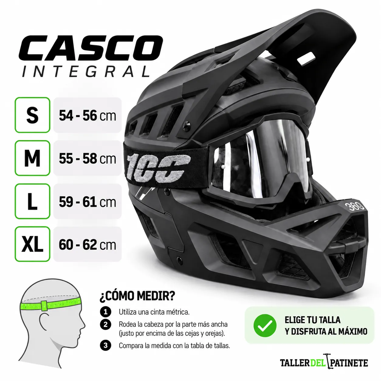 Casco Integral TDP MTB Homologado DGT
