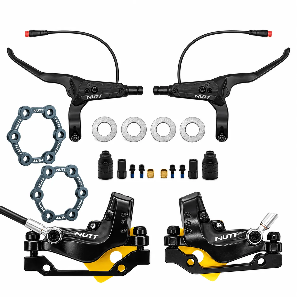 Frenos hidráulicos Nutt 4 pistones KIT Ecoxtrem Deimos Single / Dual