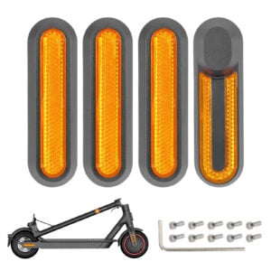 XIAOMI Set Embellecedor Neumático Gris+Reflector Amarillo