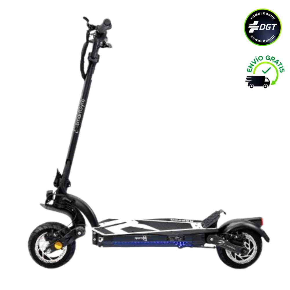 Patinete eléctrico SmartGyro Raptor 18Ah 1000W 52V certificado DGT