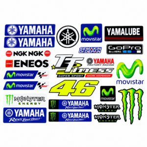 Pegatinas Kit Movistar X Monster X Yamaha 22 pcs