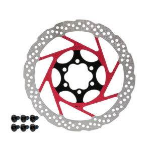 Disco de freno V2 6H 160mm rojo