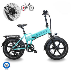 LITHOR - Fatbike plegable - Turquesa