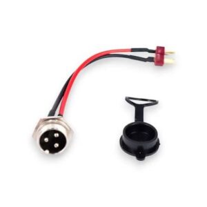Puerto de carga GX16 de 3 pines con cable y conector Dean Tipo T