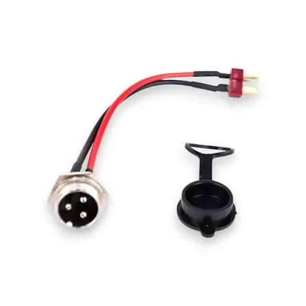Puerto de carga GX16 de 3 pines con cable y conector Dean Tipo T