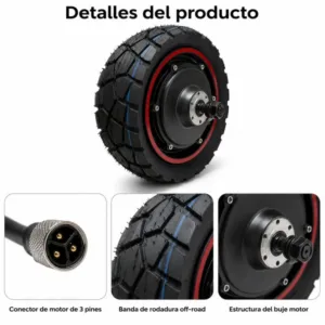 Motor trasero para patinete eléctrico Ecoxtrem M41 Tank Dual 52V