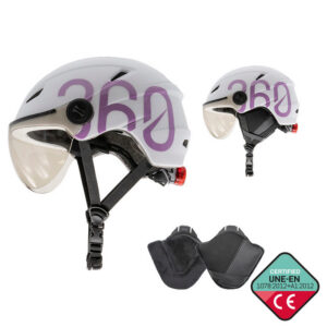 GLOOB Urban - Blanco/Morado - Orejeras extraibles