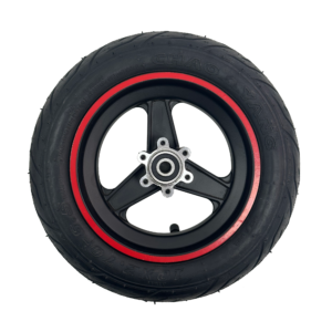 Rueda Delantera 10*2.7-6.5 Neumático Tubeless Con Aro Rojo