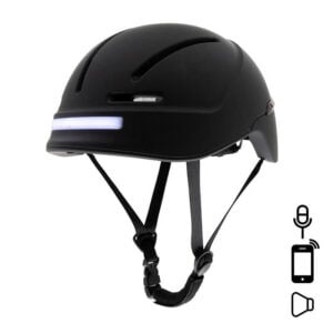 Casco CP08 Urban Negro con Iluminación Inteligente y Bluetooth Homologado DGT