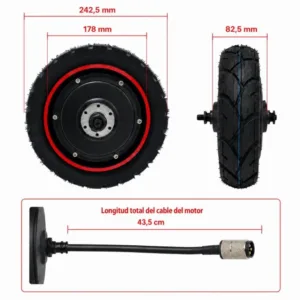 Motor trasero para patinete eléctrico Ecoxtrem M41 Tank Dual 52V